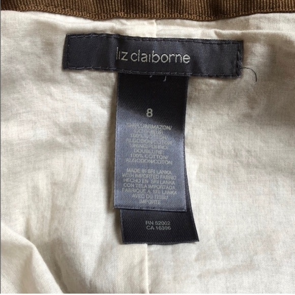 Tan & Cream Long Liz Claiborne Skirt Size 8 - Picture 6 of 6